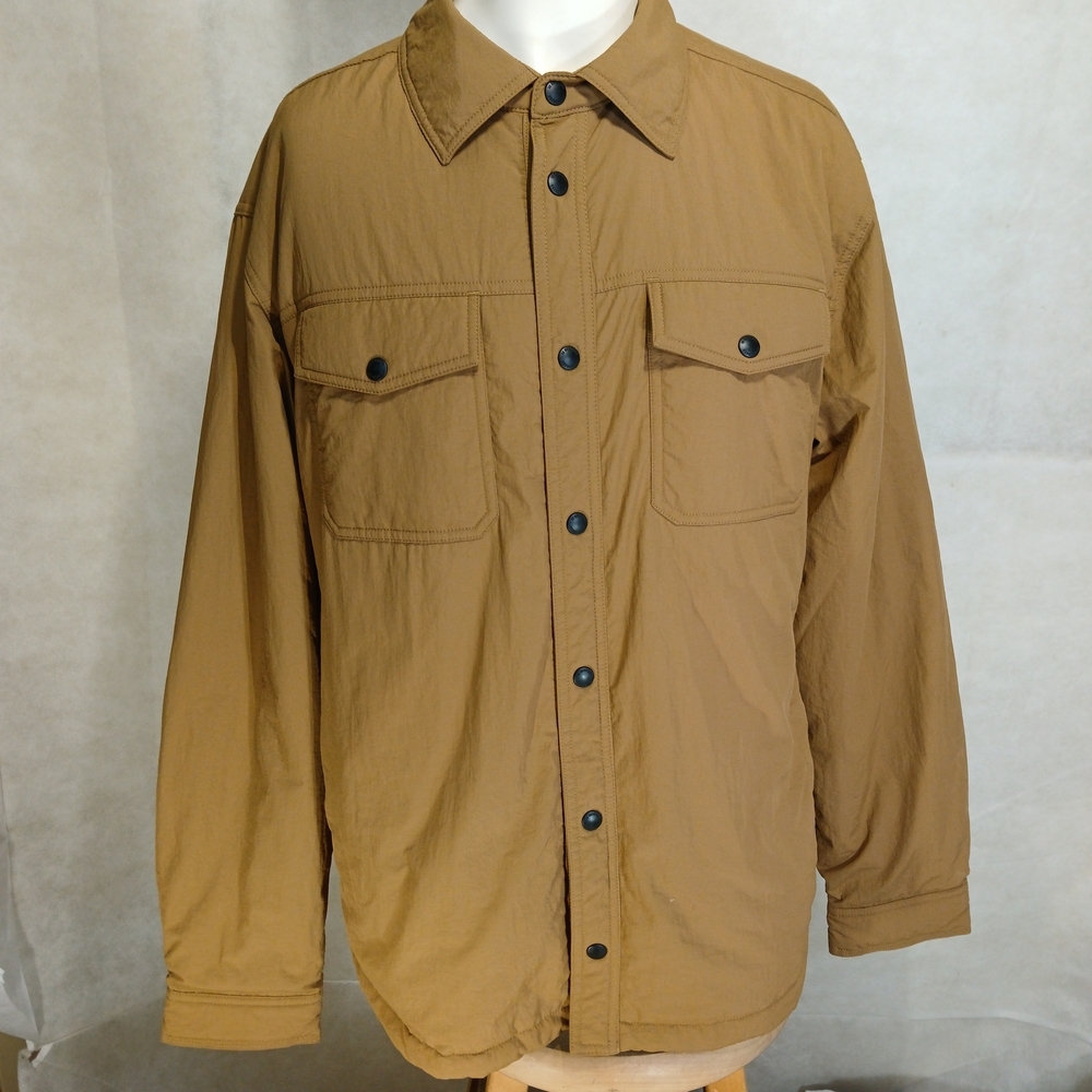 32 Degrees Brown Snap-Up Shirt Jacket Men's Size Medium